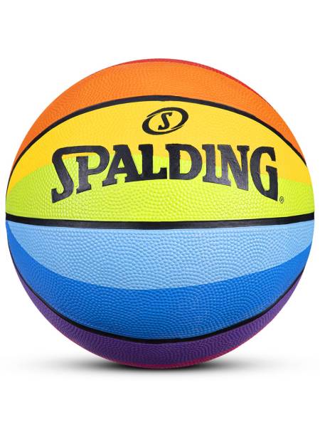 SPALDING Rainbow Basketball (Rainbow, Size: 6)