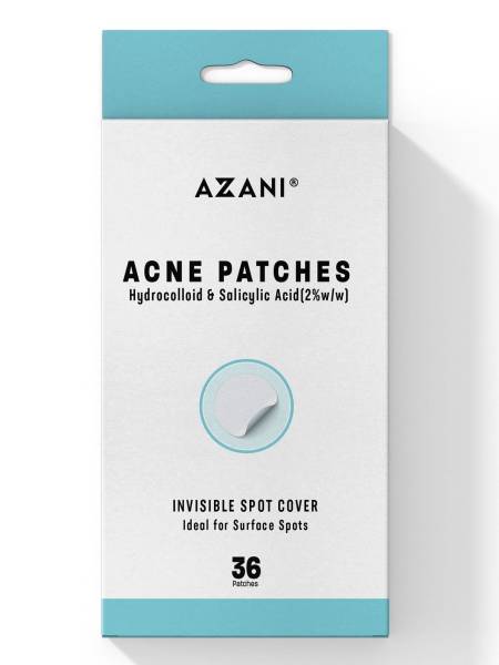 Azani Acne Patches | For Active acne, Pimples|Invisible Acne Absorbing| Hydrocolloid, Salicylic Acid, 36 Patches