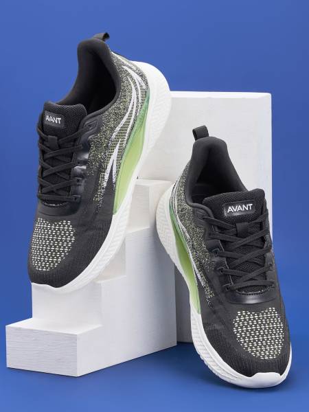 Avant Men's Rage Sports shoes - Black/P.Green