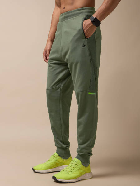 Men Olive Power Joggers