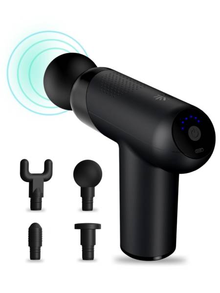 Volt Plus, Full Body Professional Gun Massager, QuietMotion Tech, Deep Tissue Percussions, 3000mAh battery, 6 Speed levels, Silicone head, Carry Pouch.