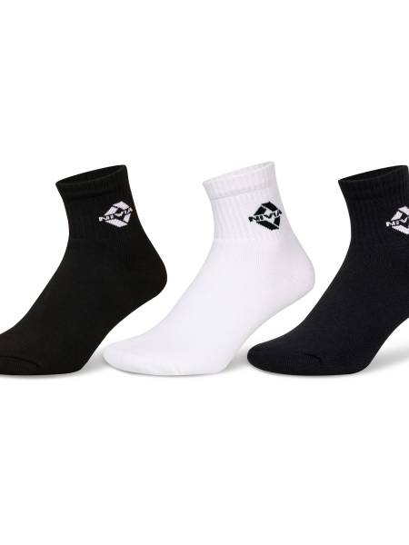 Nivia SS994 Encounter Sports Polyester Socks, Men's Large Pack of 3 (Assorted)