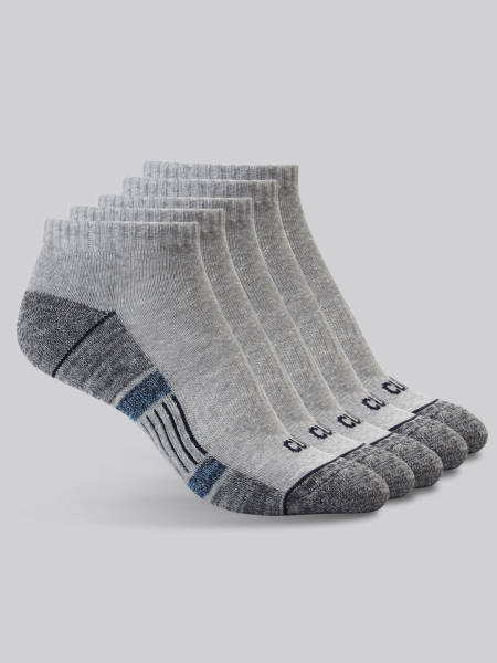 Cult Sports Women's Low Ankle Cotton Socks - Grey Melange (Pack of 5)