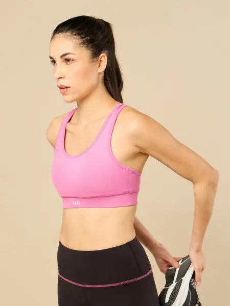 Women's Cult Pink Racer Back Bra