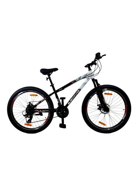HRX Cycles by Hrithik Roshan BLACKFYRE27T21SWHITE Steel 21 Speed, 27.5 inch, Mountain Cycle, Front Suspension, Double Wall Rim, Free Trainer Sessions and Cycling Event
