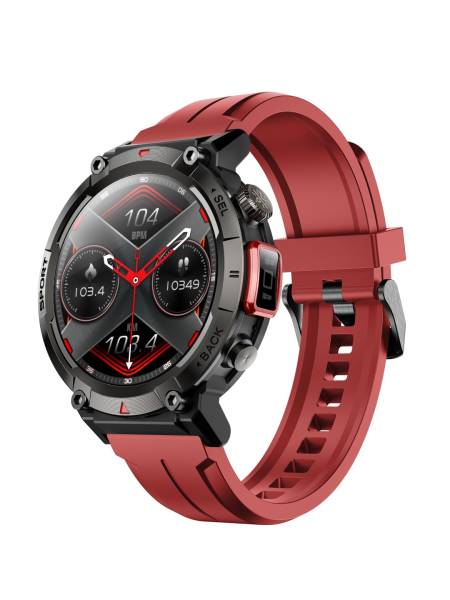 Cult Ranger XR1 - 1.43" AMOLED Display,Outdoor Rugged Smartwatch for Men, Bluetooth Calling, 8 Days Battery, Continous Heart Rate,100+ Sports mode, Live Cricket score, Built-in Flashlight, Free Strap