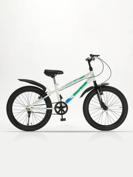 Kids Cycle Steel Single Speed 20 inch, White, Ideal For 3.6 ft - 4.5 ft, Free Trainer Sessions and Cycling Event