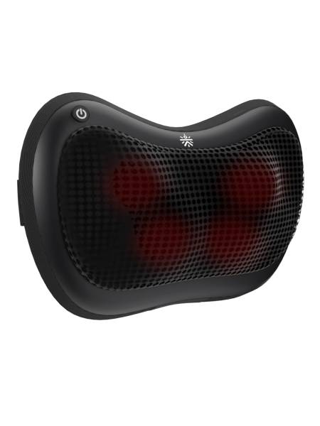 Cult Deep Cure Pillow Massager with soothing heat, Shiatsu 3D Kneading rollers for neck, back, Pain Relief, Corded Electric Massager