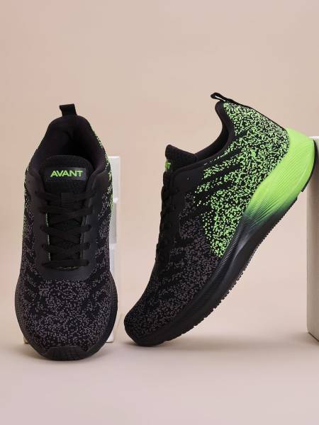 Avant Men's Pebble Running Shoes - Black/Green