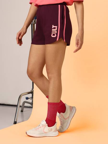 Women's Maroon Club Brand Carrier Shorts