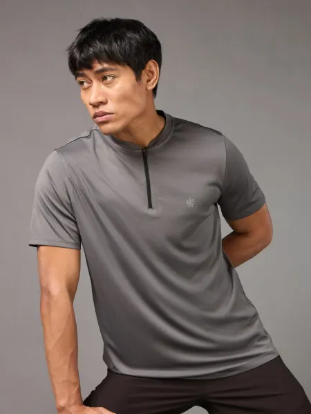Men's All Terrain Grey Running T-shirt