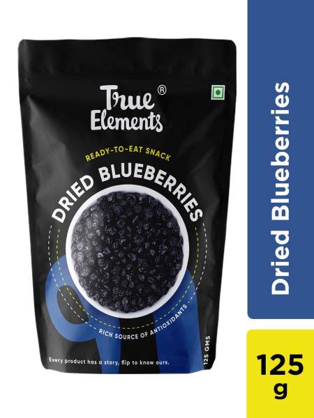 True Elements Dried Blueberries 125gm