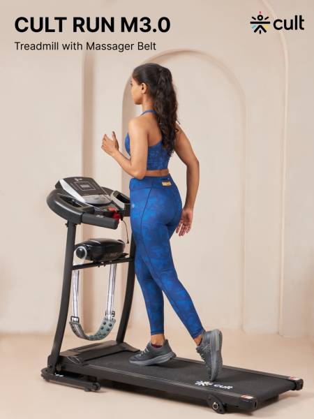 Cultrun M3.0 3HP Peak Treadmill | 3-level Manual-Incline | Max Weight-100kg | Max Speed-10 kmph (6 months extended warranty only on Cultsport.com)