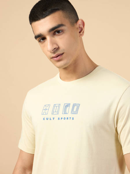 Men's Beige Cult Sport's Club T-shirt