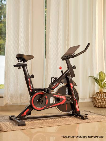 K3, Spin Bike (Flywheel- 6kg, Max weight- 120 kg, Resistance Mechanism - Friction) (6 months warranty) (Red)