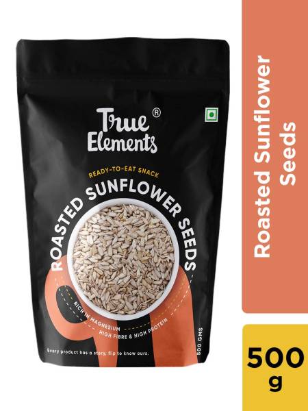 True Elements Roasted Sunflower Seeds 500gm