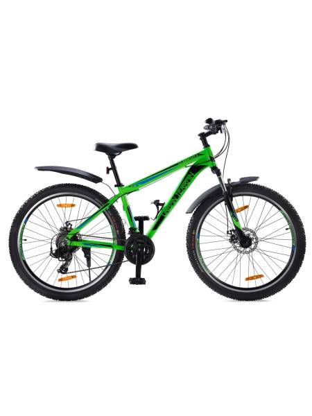 Mountain Cycle Alloy 21 Speed 27.5 inch,Green, Ideal For 5.2 ft to 6 ft, Free Trainer Sessions and Cycling Event