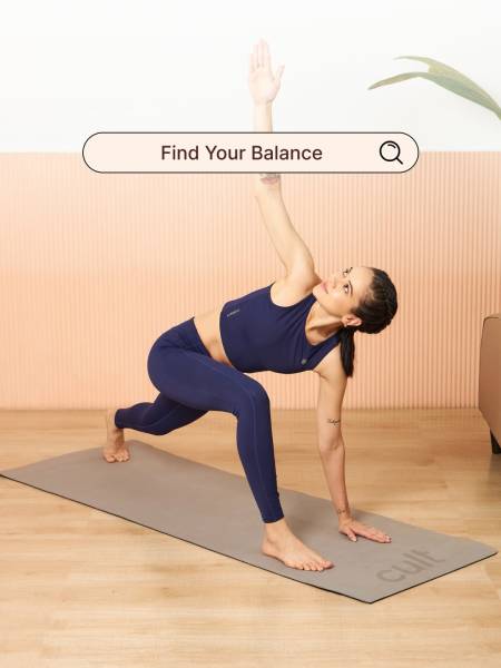 Yoga Mat EVA 6mm Grey/Black with Carry Strap