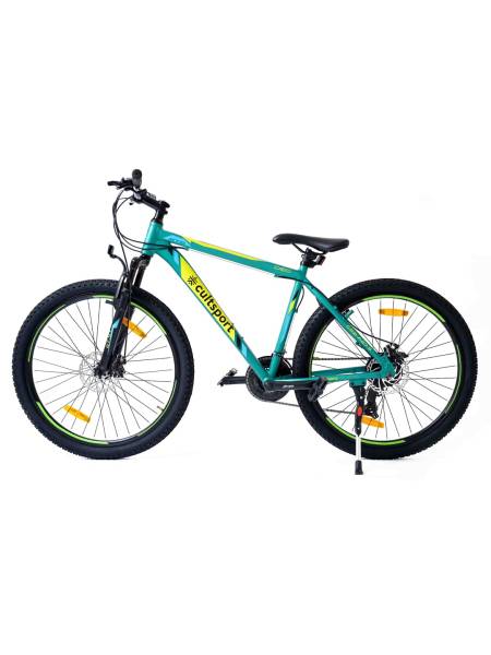 Deo Steel 21 Speed Shimano Gear 29 inch Mountain Cycle, Dual Disc Brake, Front Suspension, Double Wall Rim, Green, Free Trainer Sessions, Cycling Event