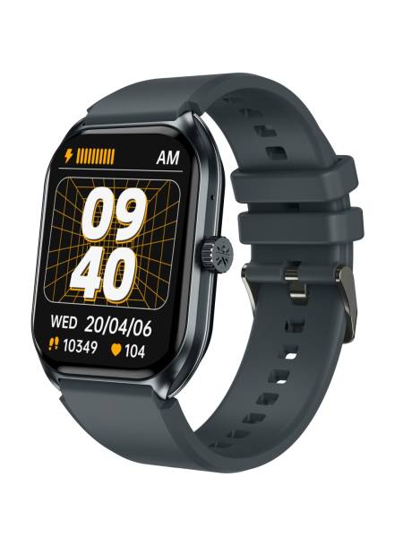 Ace X1 2.04" Amoled Display,1000 NITS, Sleek & Premium Smartwatch (Charcoal Grey)