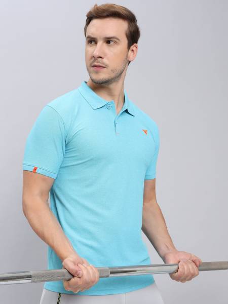 Technosport Men's Active Polo Neck Half Sleeve T-Shirt