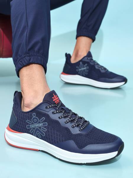 Hustle Men Running Shoes - Navy