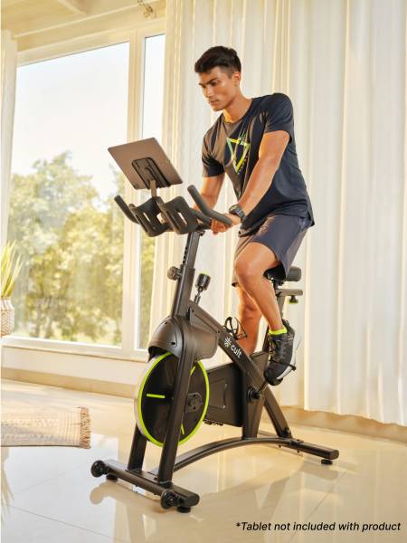C3, NoiseFree Spin Bike (Flywheel- 14kg, Max weight- 150 kg, Resistance Mechanism - Magnetic) (6+6 months warranty only on cultsport.com)