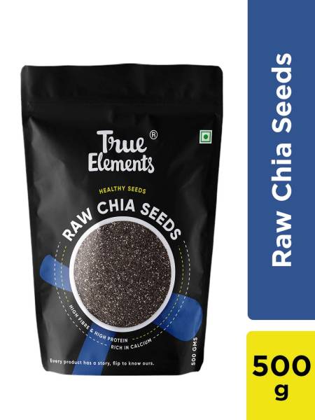 True Elements Raw Chia Seeds 500gm