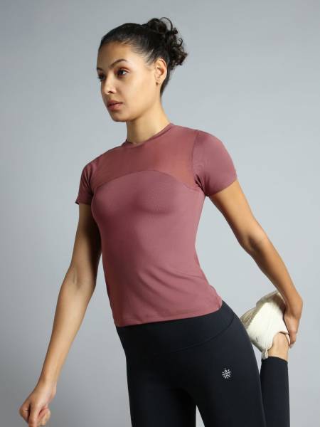 Women's Pink True Performance Sculpted Slim Fit T-shirt