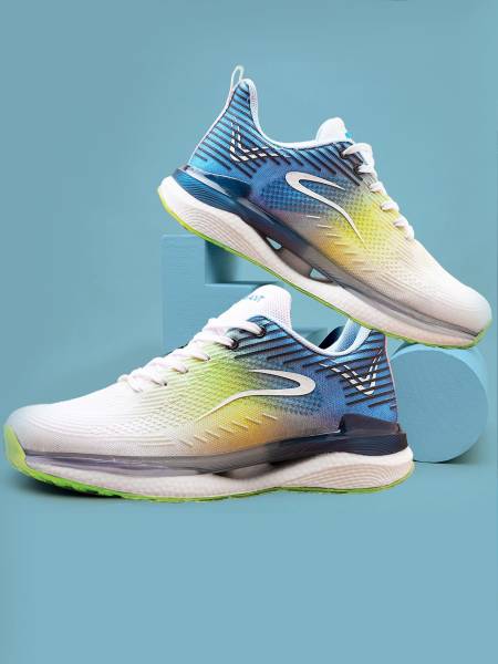 Avant Men's BounceMax Sports shoes-White/Blue/Green