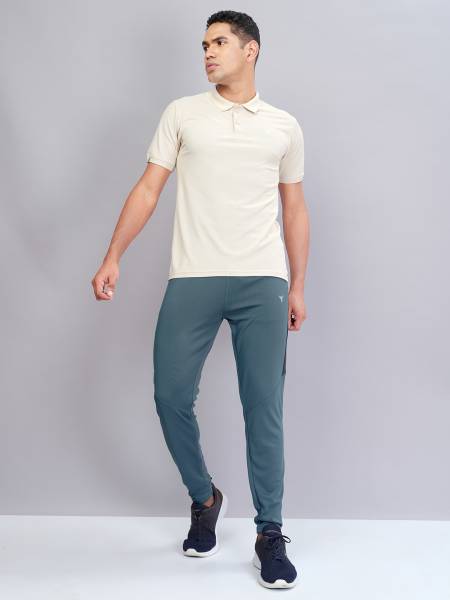 Technosport Men's Solid Active Quick Dry Running Trackpant
