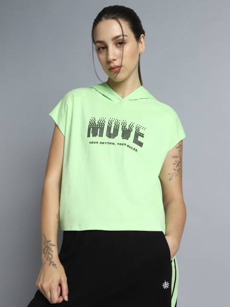 Women's Green Move it Hoodie Top