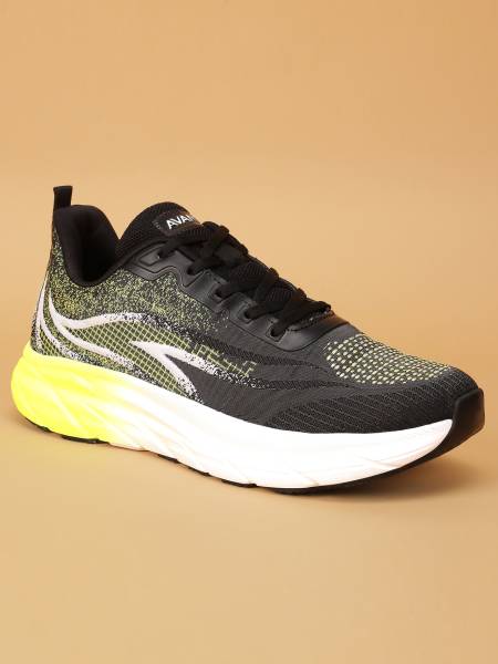 Avant Men's SonicWave Running Shoes - Black/Neon Green