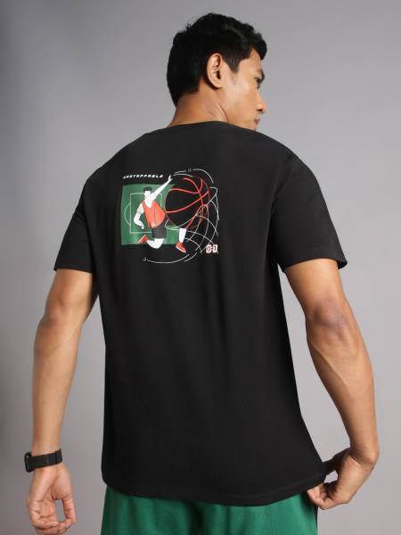Men's Black In Action Graphic T-shirt