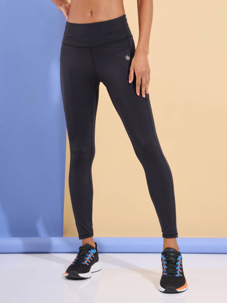 AbsoluteFit Essential Black Tights With Pockets