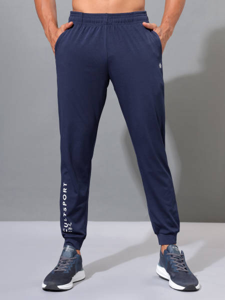Solid Joggers with Signature Branding