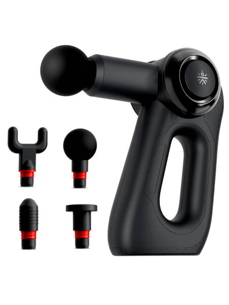 Nitro, Full Body Professional Gun Massager, BLDC Motor, Rotatable Arm, QuietMotion Tech, 4 Interchangeable heads, 5 Speed levels, Silicone head, premium bag.