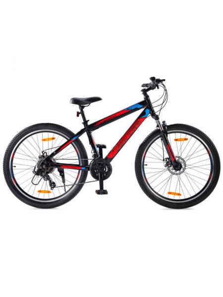 UT2000 Steel 21 Speed Shimano Gear 27.5 inch Mountain Cycle, Dual Disc Brake, Front Suspension, Double Wall Alloy Rim, Red, Free Diet Plan, Free Trainer Sessions, Cycling Event (Free Doorstep Installation)