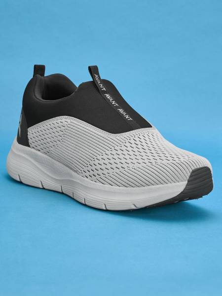 Avant Men's Sigma Slip on Walking Shoes - Lt Grey Black