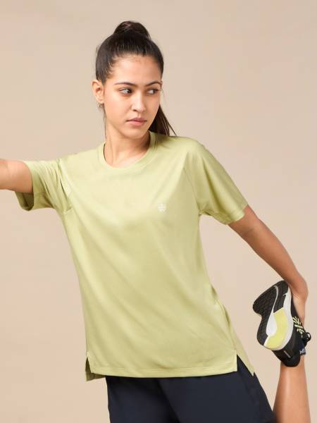 Women's Technical Knit Green Run On T-shirt