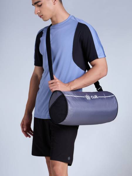 Duffle Bag-Unisex-Adjustable Strap-Mesh pocket-Gym & Sport Bag-Grey-12 L