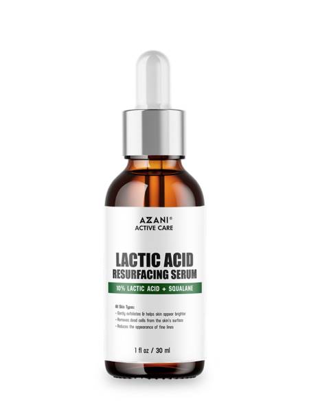 Azani Active Care 10% Lactic Acid + Squalane Resurfacing Serum | Fine Lines & Wrinkles, 30 ml