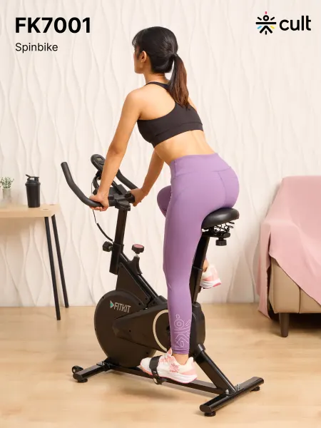 FK7001 Spinbike |6kg Flywheel|Max Weight: 110Kg|Black (6 months warranty)