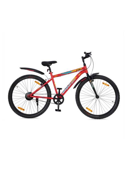 STUDPRO27.5TRED Steel Single Speed 27.5 inch Mountain Cycle, Free Trainer Sessions, Cycling Event