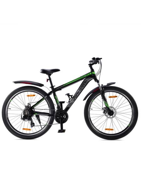 Mountain Cycle Alloy 21 Speed 27.5 inch, Black/Green, Ideal For 5.2 ft to 6 ft, Free Trainer Sessions and Cycling Event