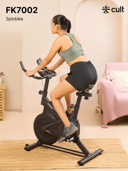 FK7002 Spinbike |6kg Flywheel|Max Weight: 120Kg|Black (6 months warranty)
