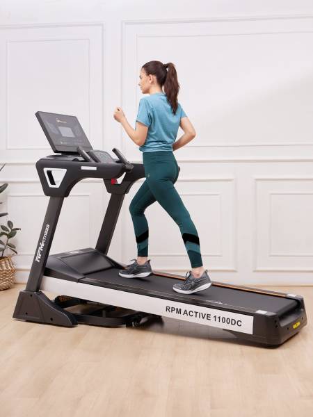 RPM Active1100DC Motorised Treadmill, Maximum weight: 140 Kgs, 5HP Peak (6 Months extended Warranty only on Cultsport.com)