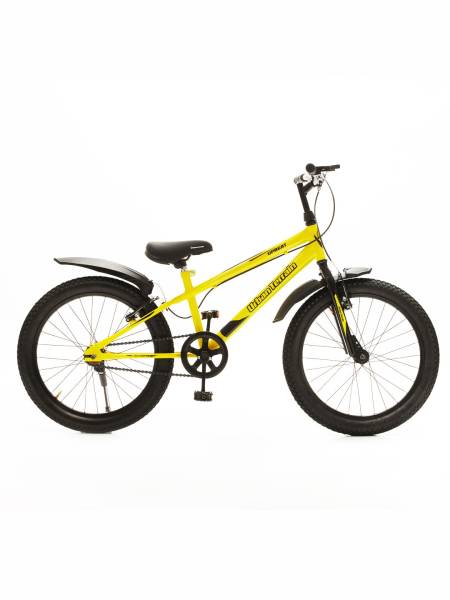Kids Cycle Steel Single Speed 20 inch, Yellow, Ideal For 3.6 ft - 4.5 ft, Free Trainer Sessions and Cycling Event