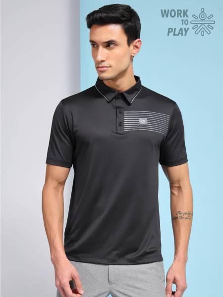 Comfort Polo T-shirt with Chest Graphic