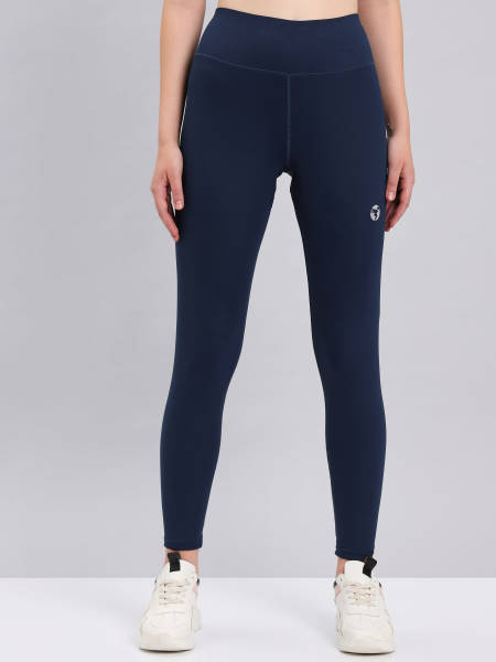 Technosport Women's Solid Active Quick Dry Tights